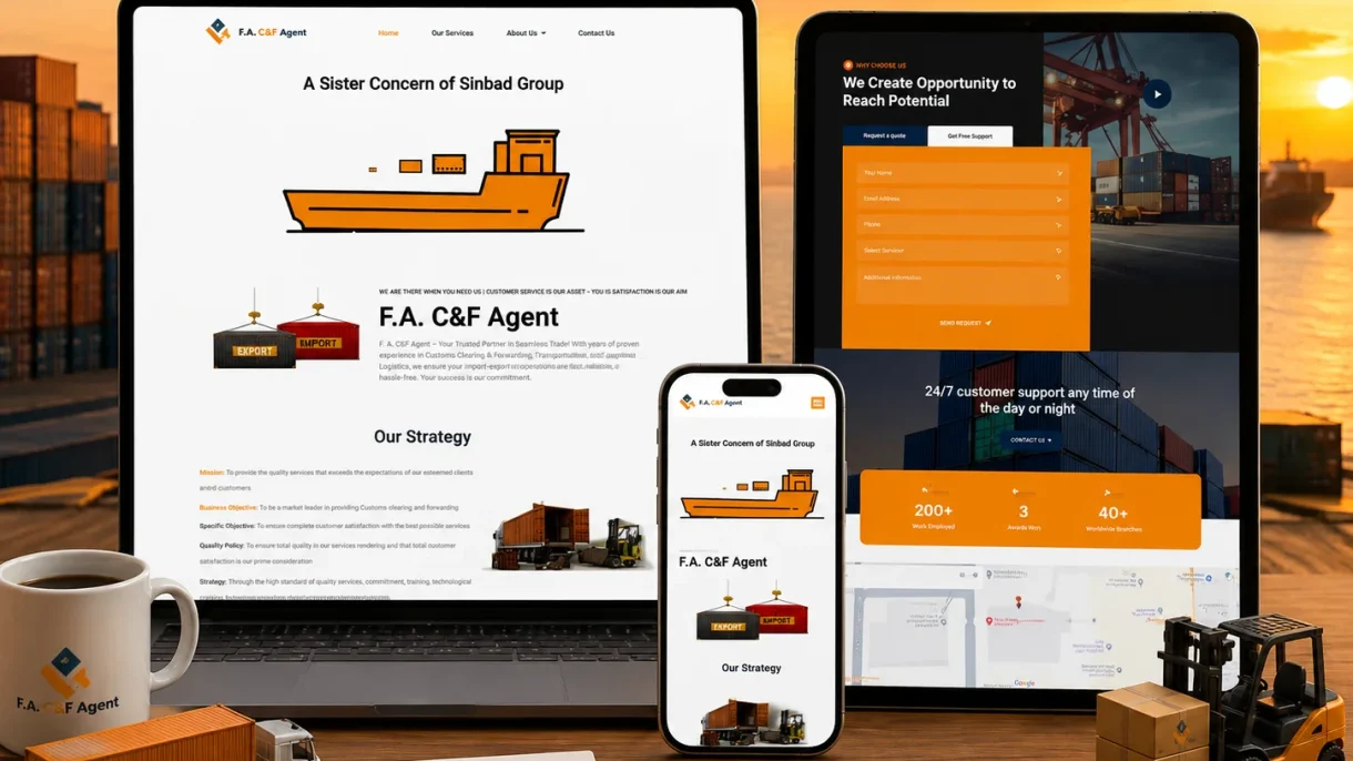 imam-uddin-fa-cnf-agent-logistics-website-mockup