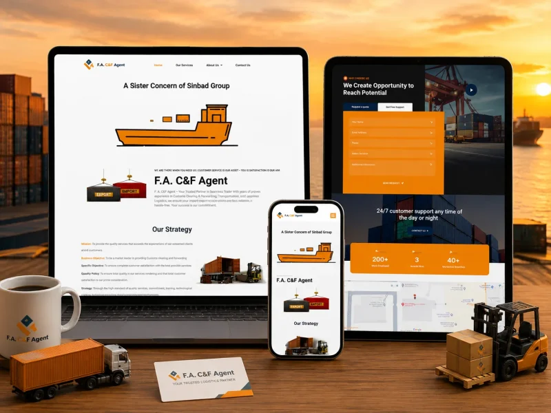 imam-uddin-fa-cnf-agent-logistics-website-mockup