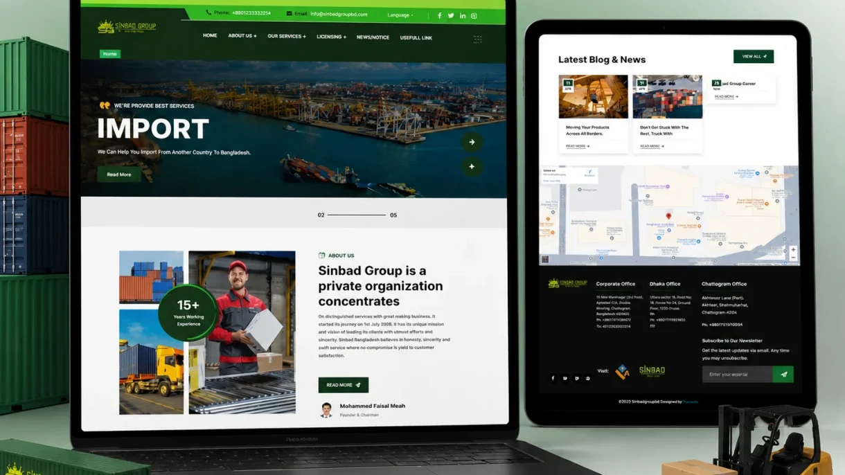 imam-uddin-sinbad-group-customs-clearing-website-mockup